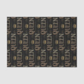 QUEEN Calligraphy Lettering  - Elegant Rich Royal 薄葉紙 (正面)