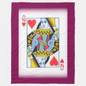 QUEEN CARD フリースブランケット (正面)