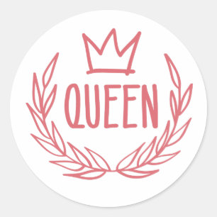 Queen Crownノートパソコンシール ラウンドシール