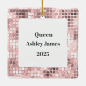 Queen Custom Photo Christmas Ornament セラミックオーナメント (裏面)