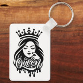 Queen Design – Elegant Royal Crown キーホルダー (裏面)