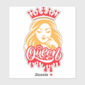 Queen Design – Elegant Royal Crown シール (シート)