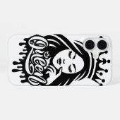 Queen Design – Elegant Royal Crown iPhone 16ケース (裏面横)