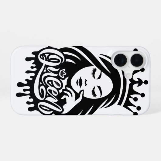 Queen Design – Elegant Royal Crown iPhone 16ケース (裏面横)