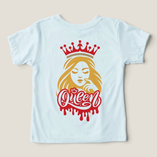 Queen Design – Elegant Royal Crown Typography for  (デザイン裏面)