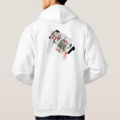 Queen Dimensionalトランプのポーカーロゴ、Mens Sweatshirt パーカ (裏面)