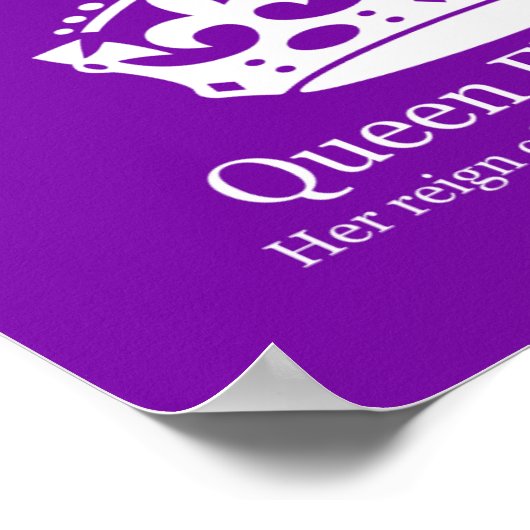 Queen Elizabeth 11 Reign of 70 years ポスター (角)