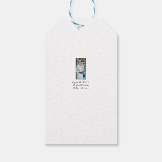 Queen Elizabeth 20th Anniversary of Eurostar ギフトタグ (裏面)