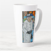 Queen Elizabeth At Paddington Station カフェラテマグ (右アングル)