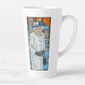 Queen Elizabeth At Paddington Station カフェラテマグ (右)