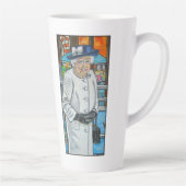 Queen Elizabeth At Paddington Station カフェラテマグ (右)