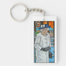 Queen Elizabeth At Paddington Station キーホルダー