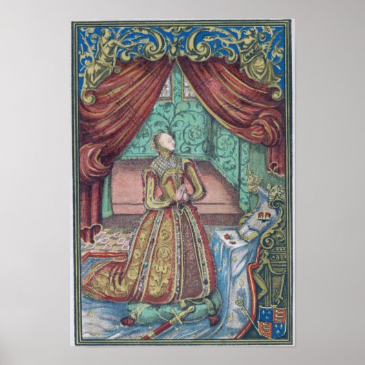 Queen Elizabeth I at Prayer, frontispiece ポスター (正面)