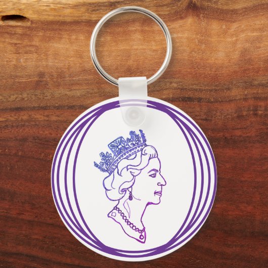 Queen Elizabeth Profile キーホルダー (裏面)