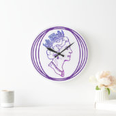 Queen Elizabeth Profile ラージ壁時計 (ホーム)