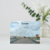 Queen Emma Bridge Willemstad Curaçao ポストカード (スタンド正面)