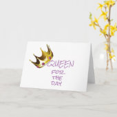 ***QUEEN*** FOR THE DAY (誕生日) カード (黄色い花)