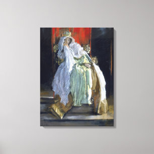 Queen Gertrude (by Edwin Austin Abbey) キャンバスプリント