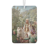 Queen Guinevere's Maying (by John Collier) カーエアーフレッシュナー (裏面)