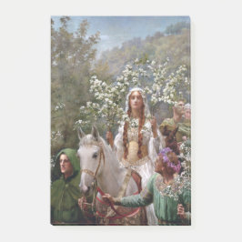 Queen Guinevere's Maying (by John Collier) ポストイット