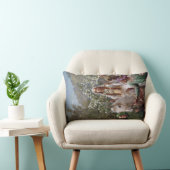 Queen Guinevere's Maying (by John Collier) ランバークッション (椅子)