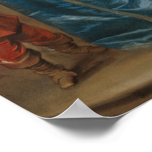 Queen Henrietta Maria with Sir Jeffrey Hudson ポスター (角)