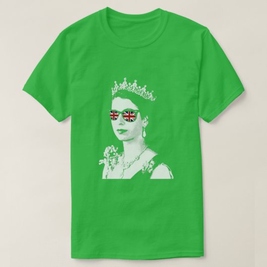 Queen II - ElizabethS England – イギリス女王( Tシャツ (デザイン正面)