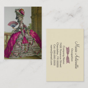 Queen Marie Antoinette紙/サイズ/シェイプオプション – 名刺