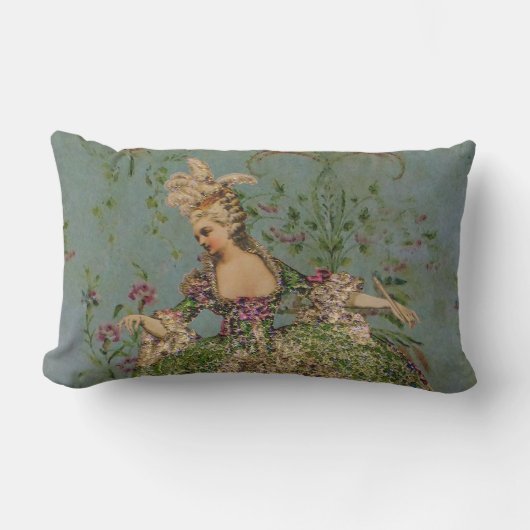Queen Marie Antoinette – 腰枕13x21 ランバークッション (正面)