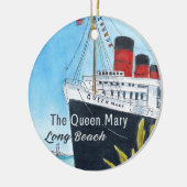Queen Mary Long Beach Ornament セラミックオーナメント (左)