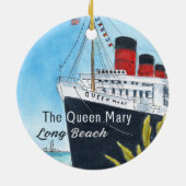 Queen Mary Long Beach Ornament セラミックオーナメント (裏面)