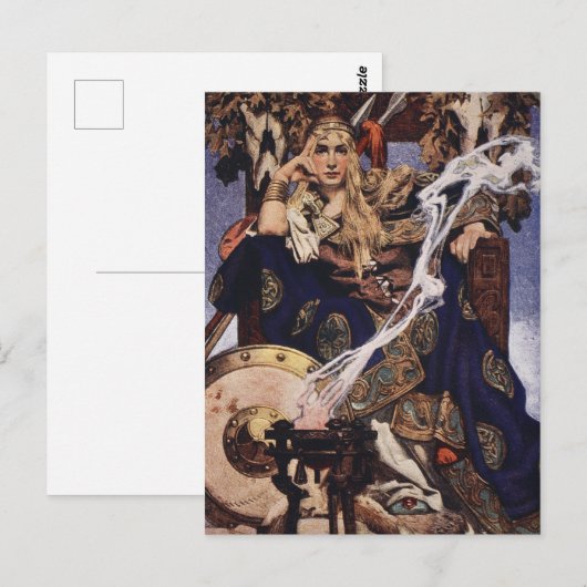 Queen Medb Celtic Mythology by J.C. Leyendecker ポストカード (正面/裏面)