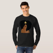Queen Melanin Black History Month African American Tシャツ (正面フル)