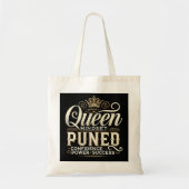 Queen Mindset – Tuned for Confidence Tote トートバッグ (正面)