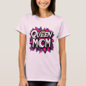 Queen Mom – アーバンストリートウェアグラフィック Tシャツ (正面)