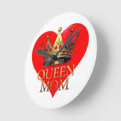 QUEEN MOM ラウンド壁時計 (傾斜)