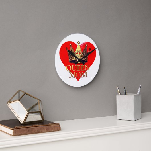 QUEEN MOM ラウンド壁時計 (オフィス)