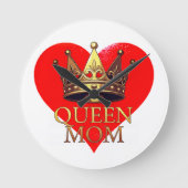 QUEEN MOM ラウンド壁時計 (正面)