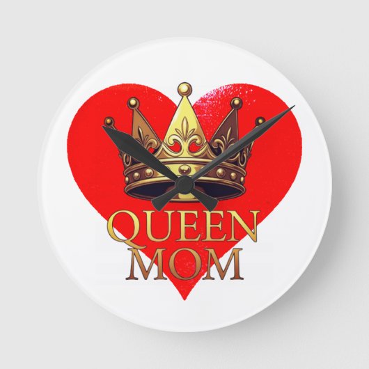 QUEEN MOM ラウンド壁時計 (正面)