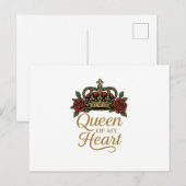 Queen Mom – 母の日のロイヤリティ ポストカード (正面/裏面)