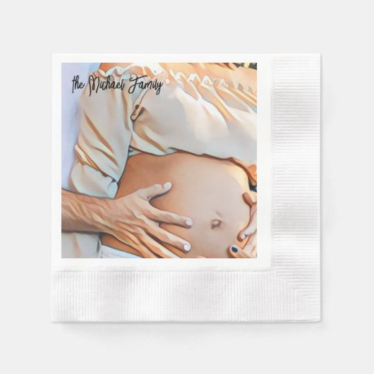 queen mom photo eternal love 縁ありカクテルナプキン (正面)