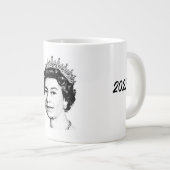 Queen mug ジャンボコーヒーマグカップ (正面右)
