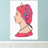 Queen Music キャンバスプリント (インサイチュ (ウッドフロア))