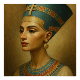 Queen Nefertitiポスター – エジプトクラシックエレガンス ポスター