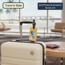 Queen Nefertiti水彩画 – エジプト美術 ラゲッジタグ