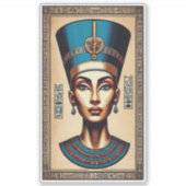 Queen Nefertiti – タイムレスエジプト美しい シール (正面)