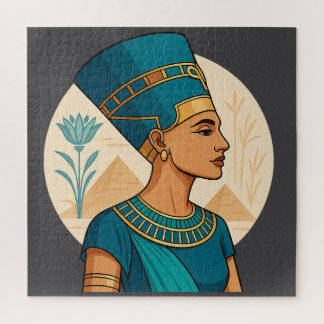 Queen Nefertiti – 古代レガックのタイムレス美しい ジグソーパズル