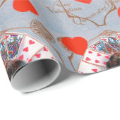 QUEEN OFハート，バレンタインデー ラッピングペーパー (ロールコーナー)