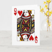 queen_of_ハート カード (黄色い花)