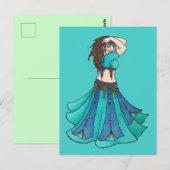 Queen of Beledi Belly Dancer ポストカード (正面/裏面)